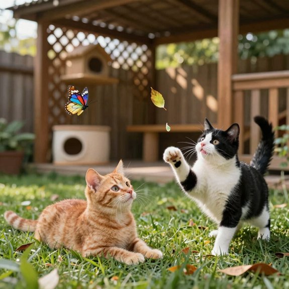 safe secure outdoor cat space