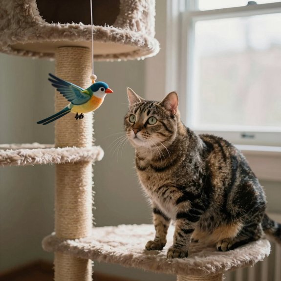 senior cat enrichment diy toys and structures