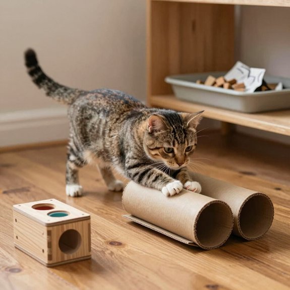 sensory play boosts feline well being