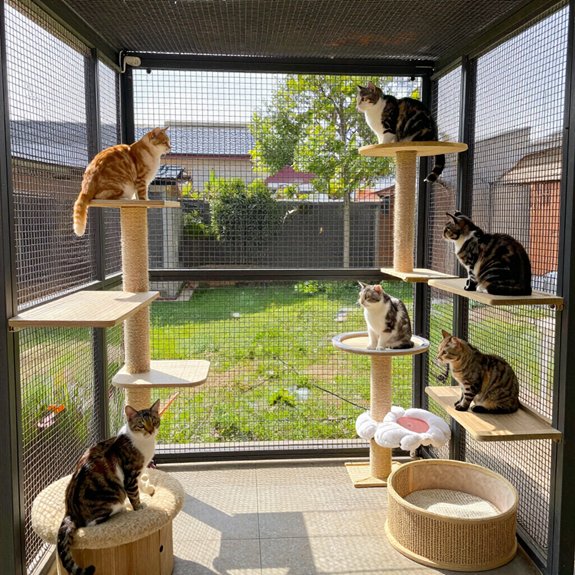 sturdy shaded ventilated catio design