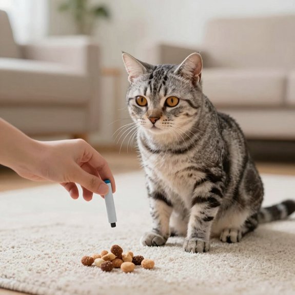 teach kitty using clicker reward