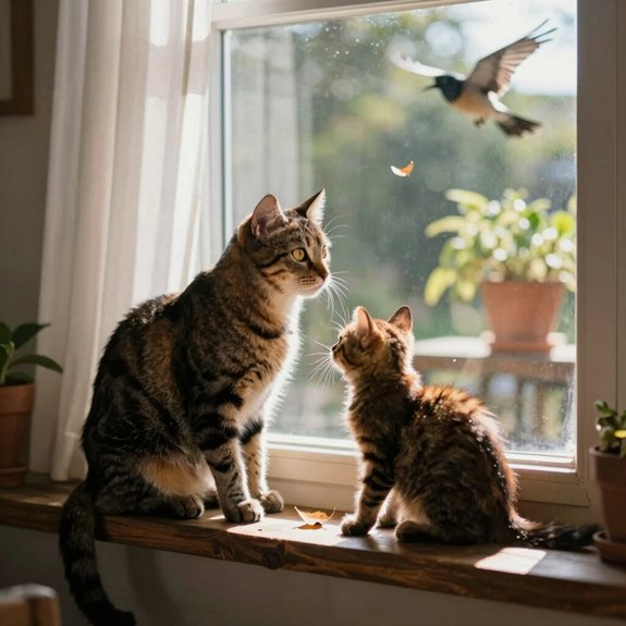 window perch offers nature viewing entertainment