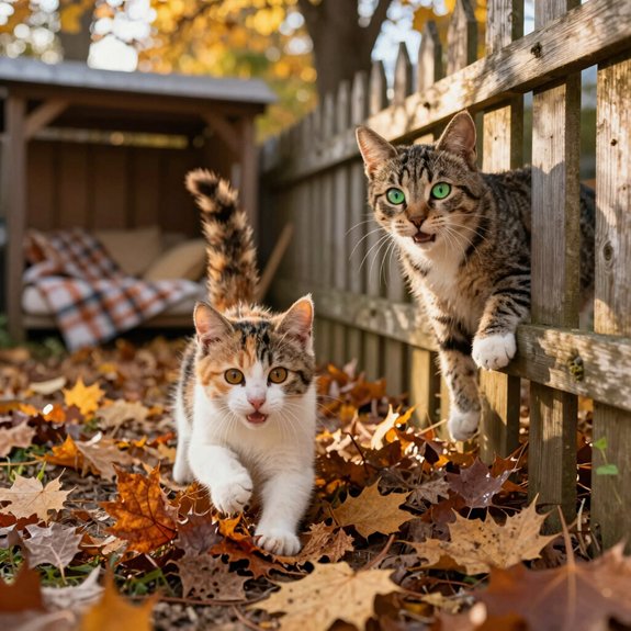 year round outdoor cat activities