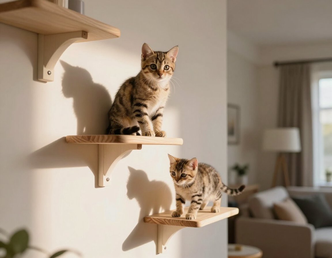 vertical cat climbing shelves